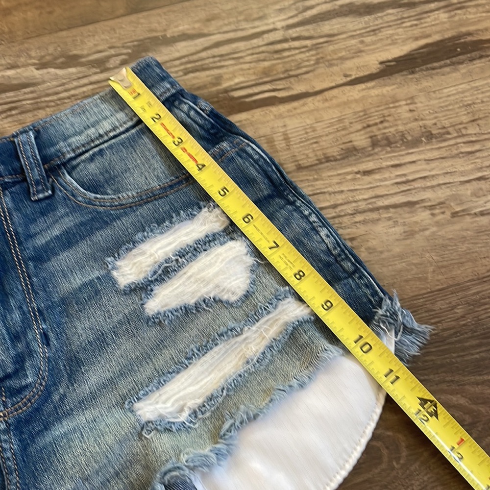 Hollister short-Short high rise jean shorts 26 - Picture 2 of 7